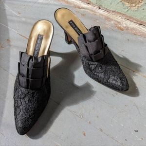 Ann Marino Vintage Lace Mules